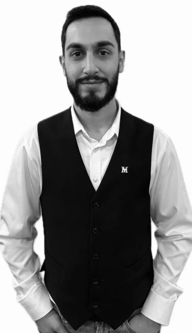 A portrait of David, barber at MONTEMAN Barber